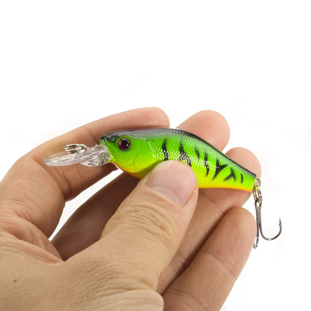 

5pcs Fishing Lures 6.5cm8g Minnow 3D Simulation Lure Rattling High Quality Hard Bait Crankbait Wobbler Carp Fishing Tackle