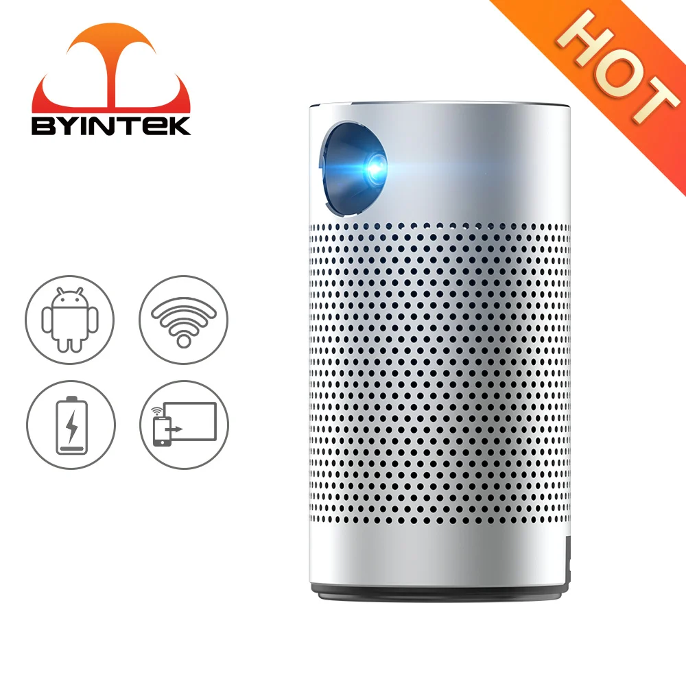 

Портативный мини-проектор BYINTEK P7, 1080P, 4K, Android, Wi-Fi