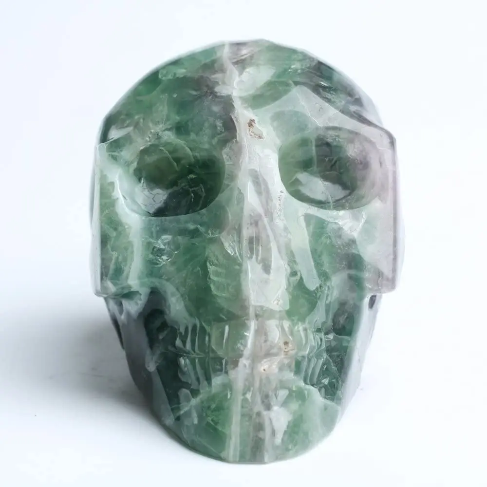 

Natural Fluorite Quartz Crystal Skulls Quartz Head