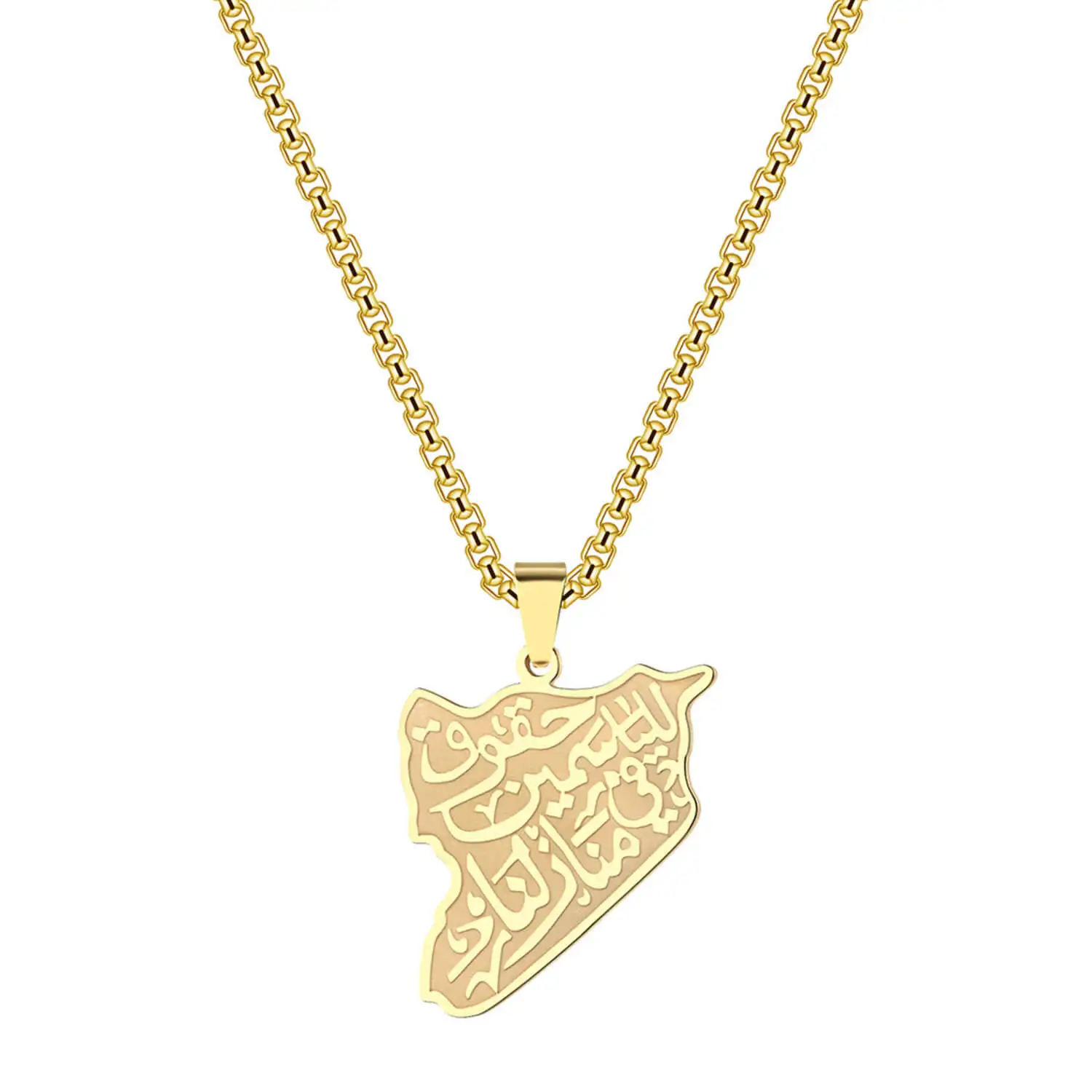 

Women`S Jewellery Syria Map Pendant Necklace Bottega 1140
