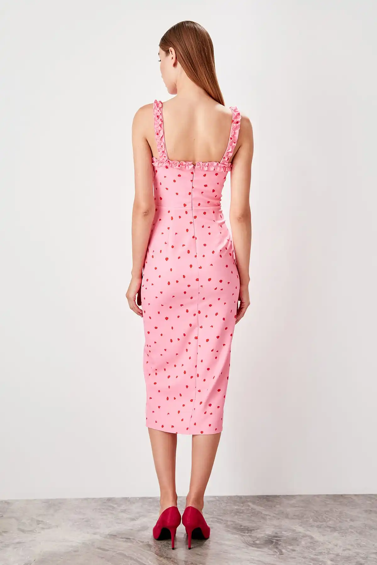 Trendyol платье в горошек TPRSS19EL0294|Женские платья| |