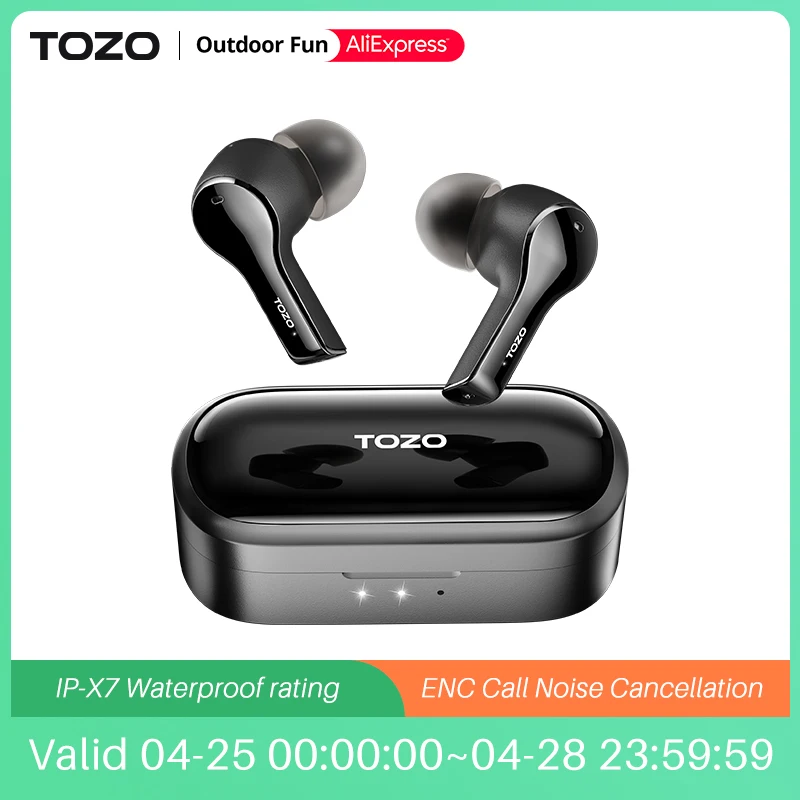Беспроводные наушники Tozo T9 True Bluetooth Наушники с 4 микрофонами шумоподавлением