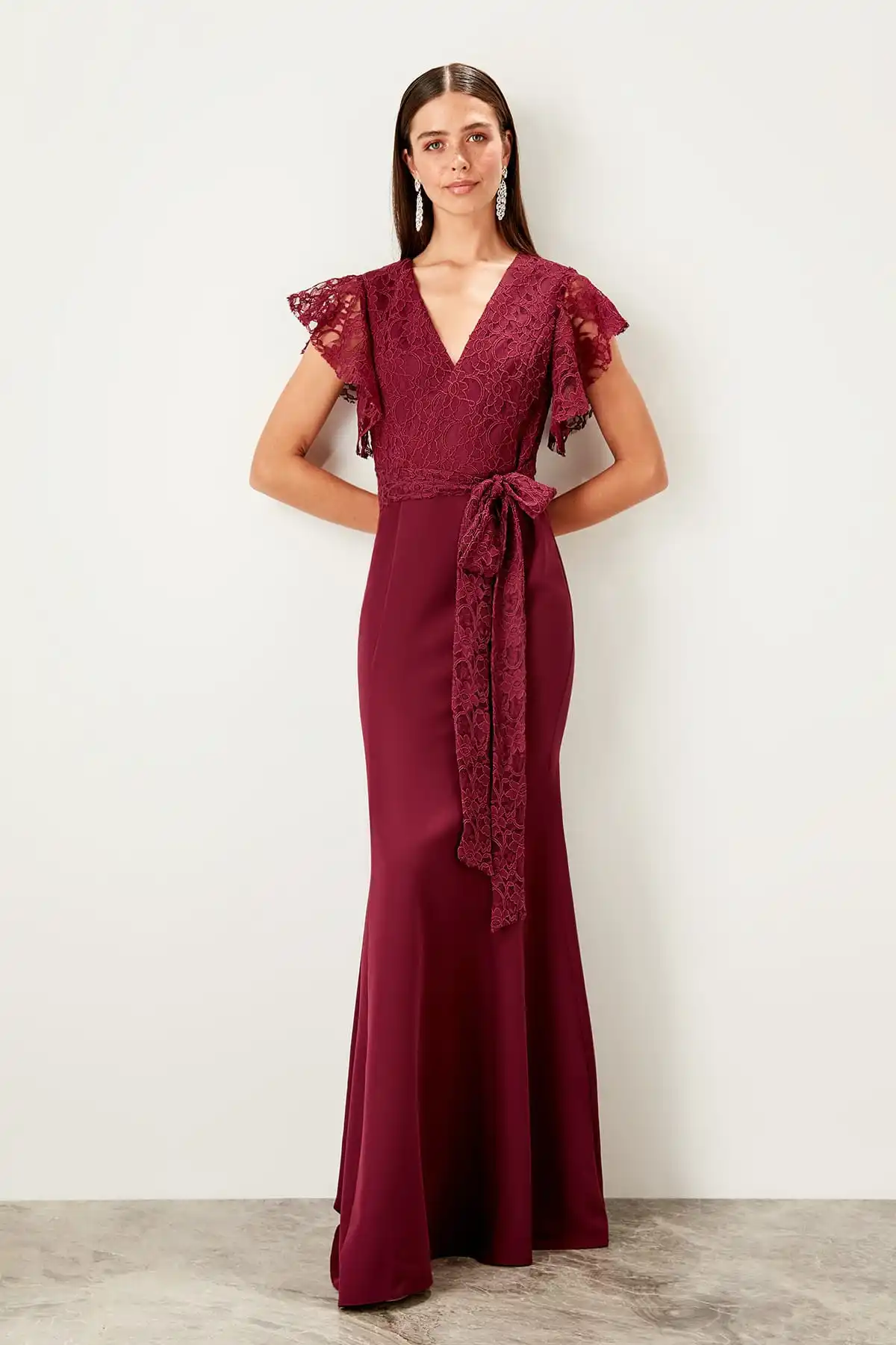 Trendyol кружевное вечернее платье TPRSS19UT0138 | Свадьбы и торжества