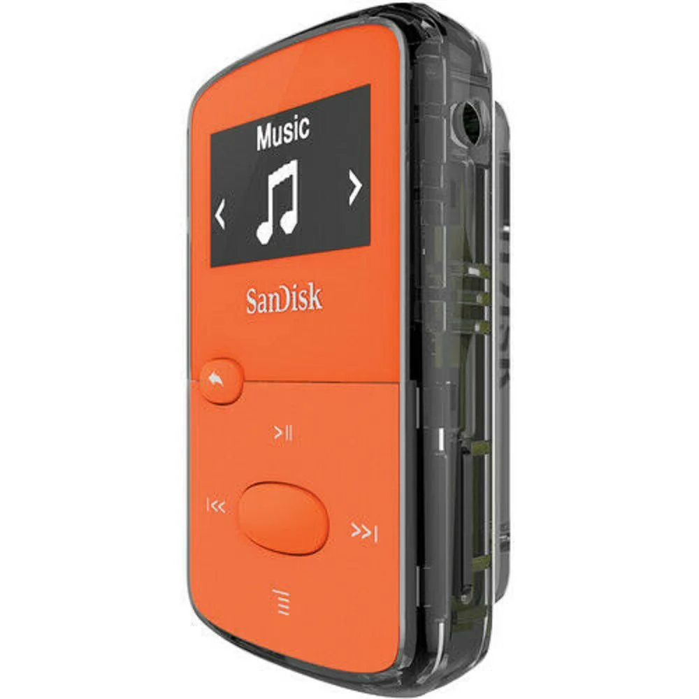 Новинка SanDisk Sansa Clip Jam 8 Гб оранжевый MP3-плеер FM-радио Музыкальный разъем USB MicroSD |