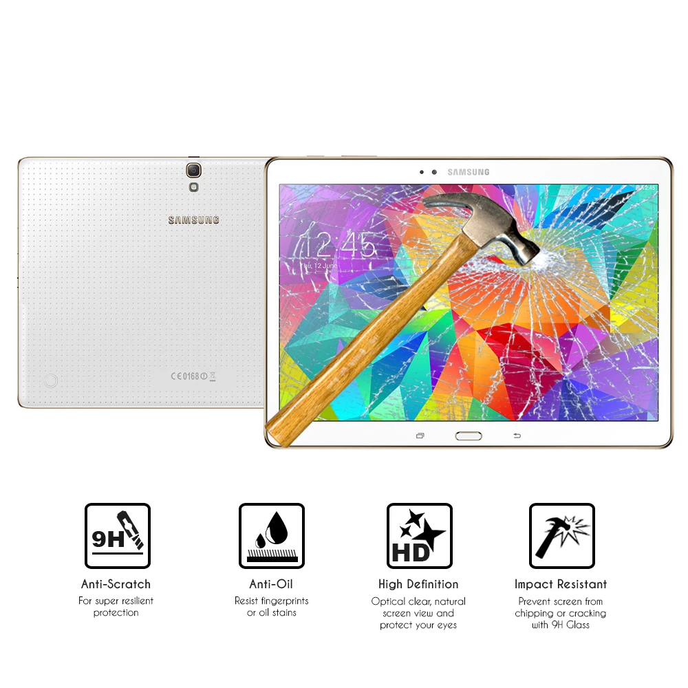 Защитное стекло закаленное для планшета Samsung Galaxy Tab S 10 5 SM-T800 T805 | Компьютеры и офис