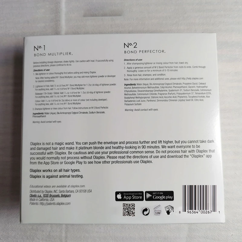 Olaplex No.1/2/3/4/5/6/7 Восстанавливающее Средство Для перманентной краски крем для