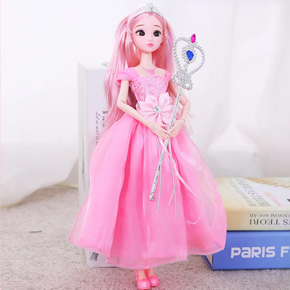 35 см пение принцесса кукла для девочки BJD Соединенные модные игрушки одеваются