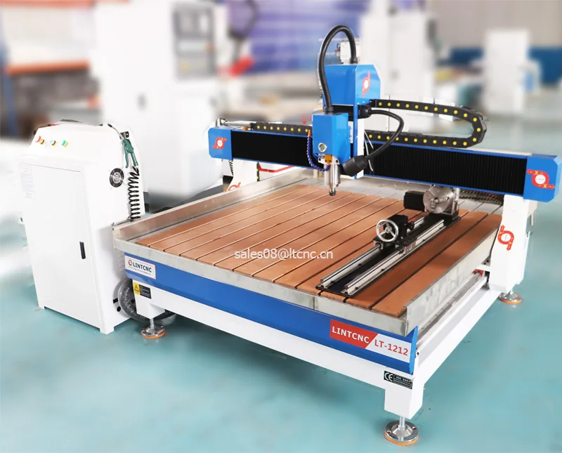 Фрезерный станок с ЧПУ 1200x1200 мм 4 оси изготовление деревянных поделок стандартная