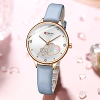curren watch for women leather quartz brandes ladies wristwatches luxury casual clock fashion zegarki 2021