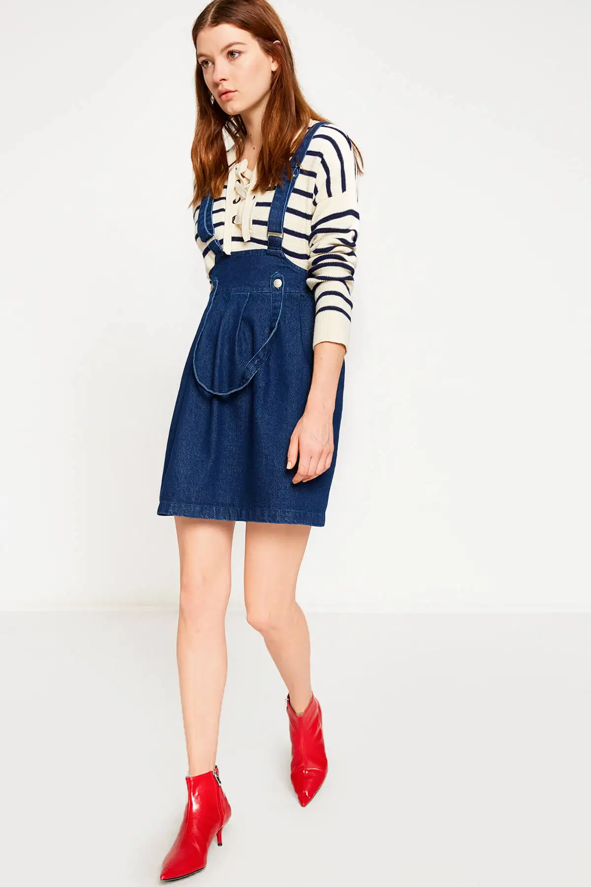 Koton женское темно-синее платье 8 KAL81132MD | Женская одежда