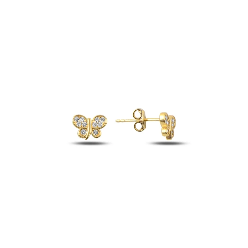 

Серебряные 925 пробы Серьги-бабочки из циркона