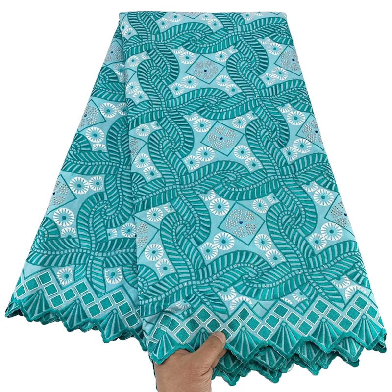 Хлопковая вуаль африканские кружевные ткани высокое качество вышивка мягкая с