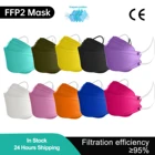50 шт., цветная маска FFP2 FPP2, 4 слоя