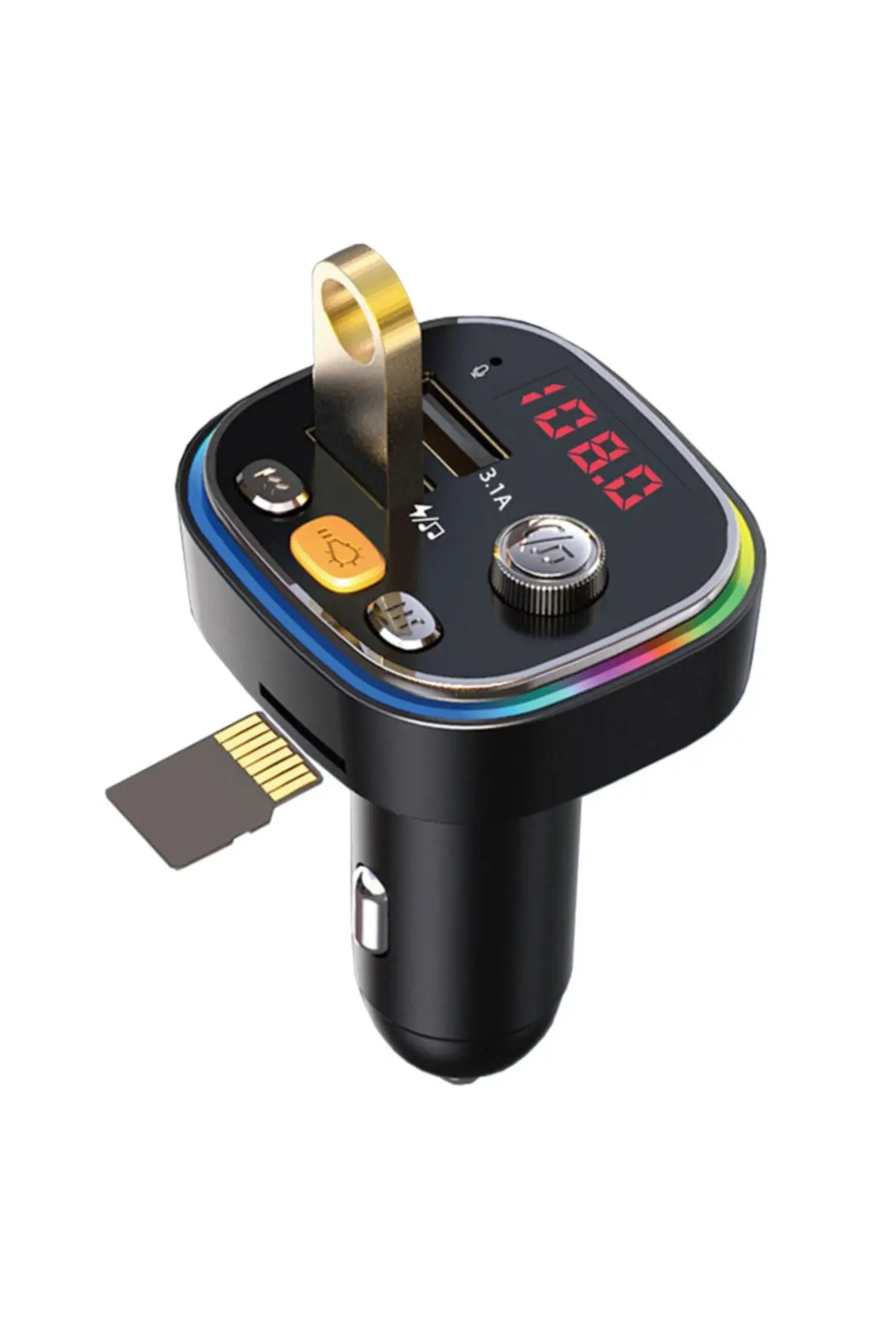 

All Avcill C20 Araç Fm Transmitter Rgb Renkli Aydınlatma Bluetooth Araç Kiti Çakmaklık Girişli Oto Müzik Çalar All-C20 Bluetooth