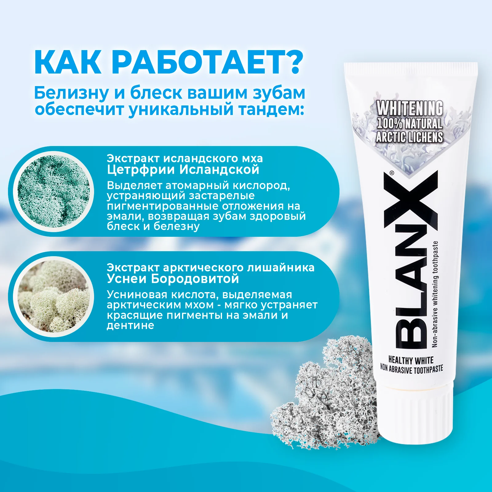 Зубная паста BlanX Advanced Whitening отбеливающая 75 мл. в тубе | Красота и здоровье