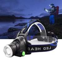 powerful led headlamp usb charging headlight waterproof head lamp portable zoomable fishing head light for outdoor camping