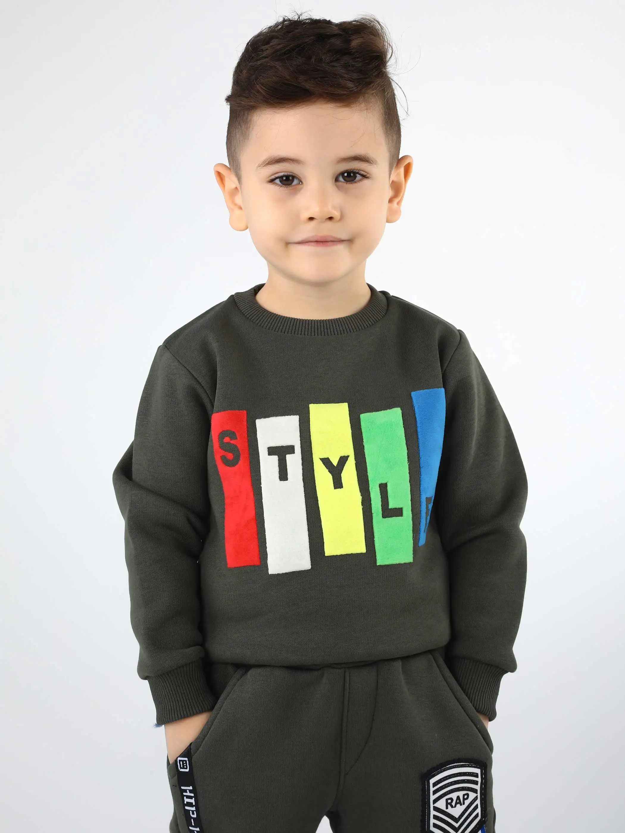 Детские свитшоты для мальчиков хлопковые теплые зимние плотные пуловеры с