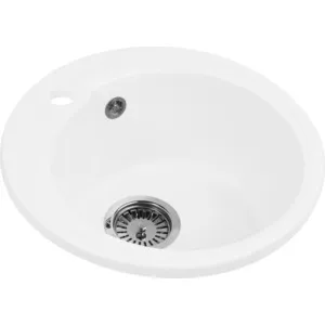 Кухонная мойка AquaGranitEx M-45 (331) белый | Обустройство дома