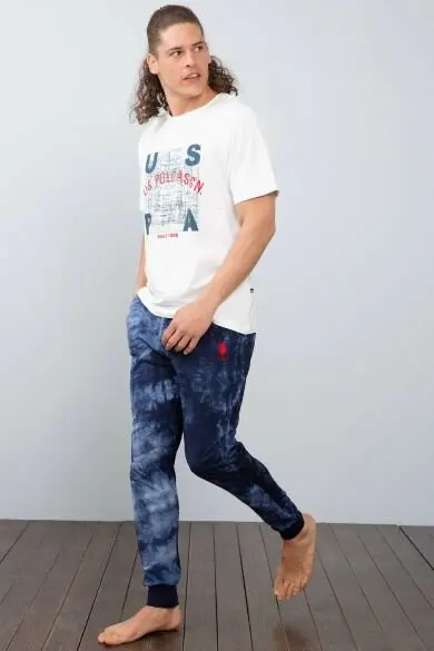 США поло в сборе. Белый пижамный комплект | Мужская одежда