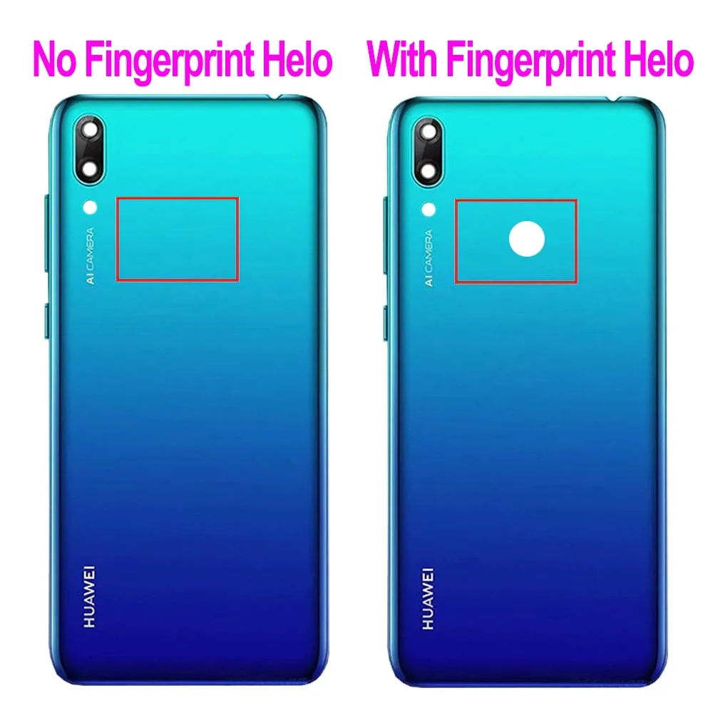 Оригинальная Новинка для Huawei Y7 2019 Pro Prime задняя крышка батареи чехол 2019|Корпусы и