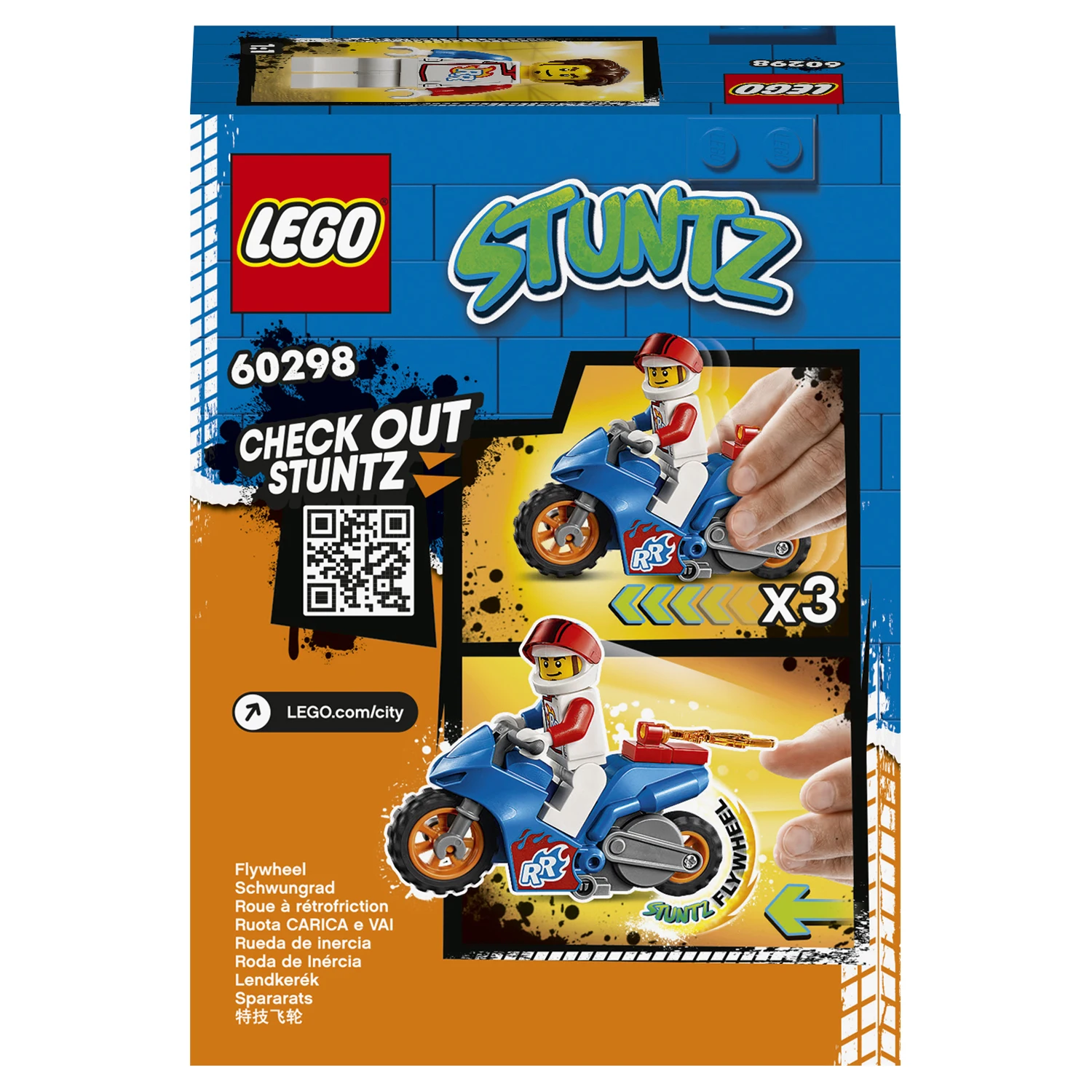 Конструктор LEGO City Stunt 60298 Реактивный трюковый мотоцикл