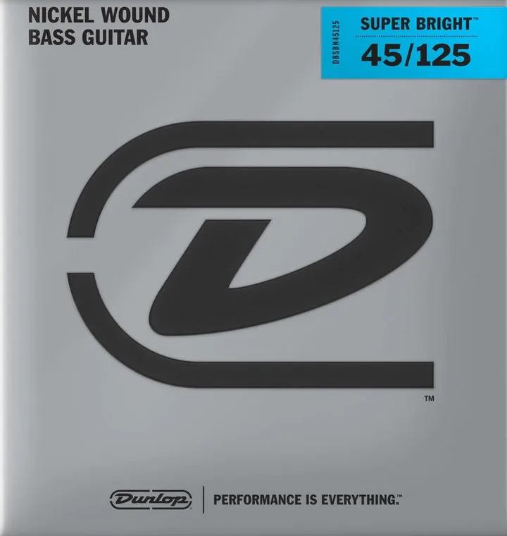 lu_ DBSBN45125T Super Bright Tapered Комплект струн для 5-струнной бас-гитары никелир. 45-125 Dunlop |