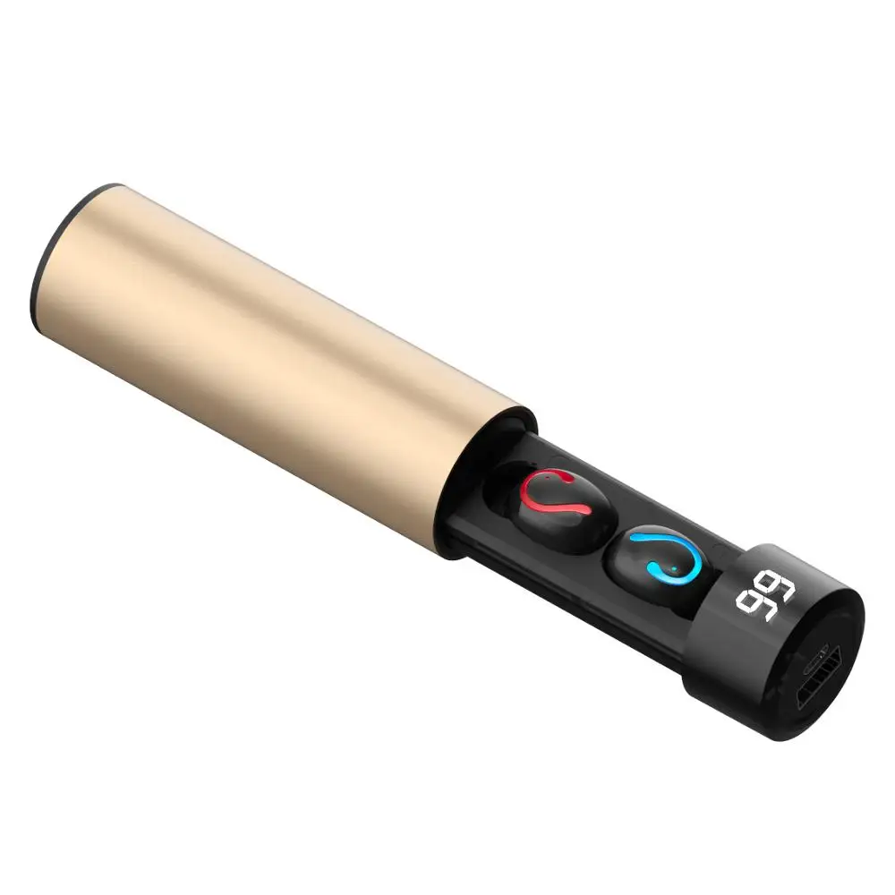 Наушники HBQ-Q67 Fire type TWS Bluetooth 5 0 с цифровым дисплеем 1500 ма/ч большая емкость 3D стерео