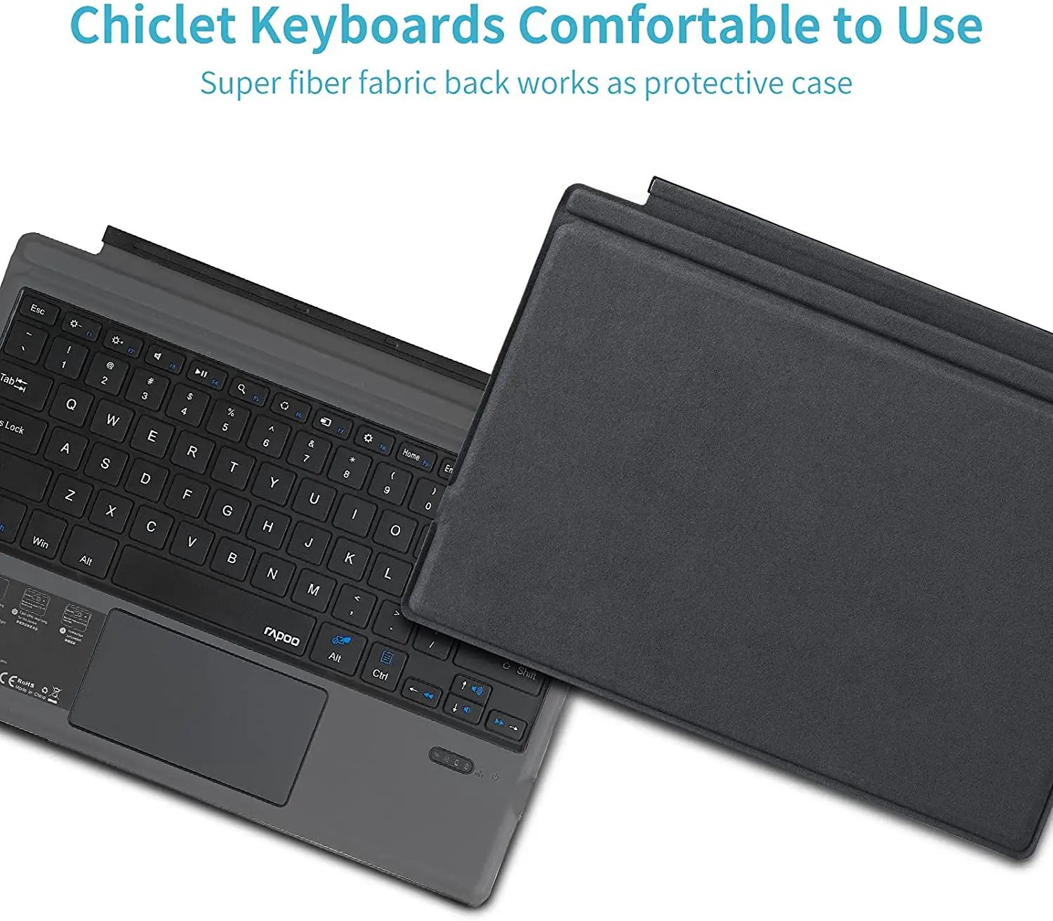 Чехол Rapoo для планшета с Bluetooth и клавиатурой Microsoft Surface Pro 7/6/5/4 12 дюймов трекпадом