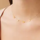 Индивидуальные буквы, чокеры, ожерелье, подвеска с буквами инициала, персонализированные золотые ювелирные изделия из нержавеющей стали для женщин, подарки