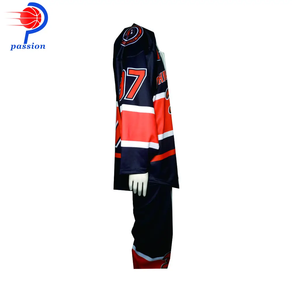 MOQ 5 шт. Сублимация под заказ 100% полиэстер для США Команда Филадельфия хоккейная