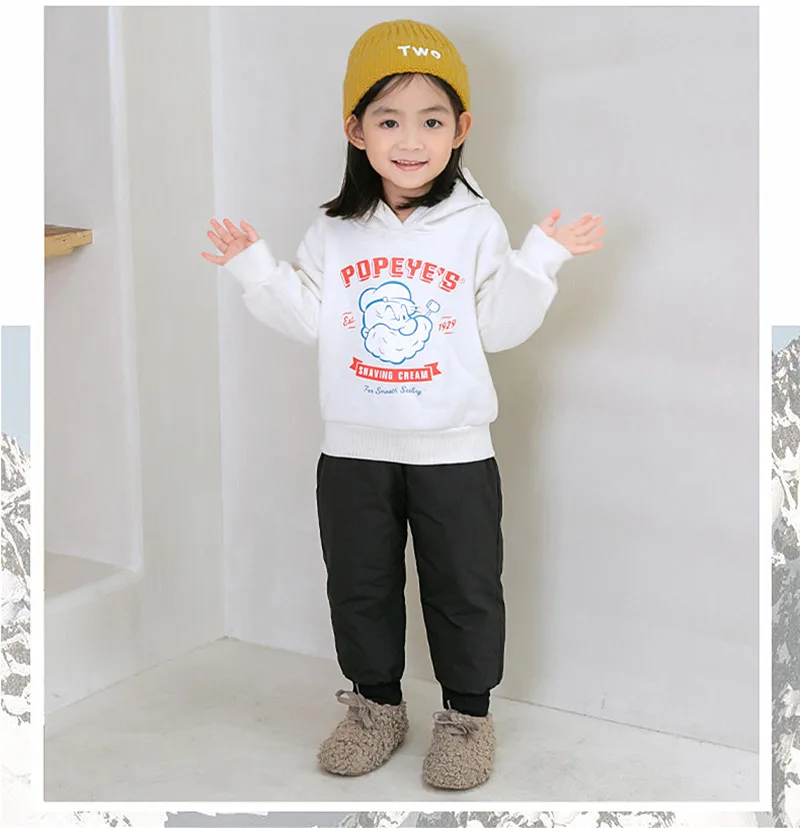 

Новинка зимы 2021, Детские корейские пуховые брюки для маленьких мальчиков и девочек, уличные плотные теплые пуховые брюки для детей