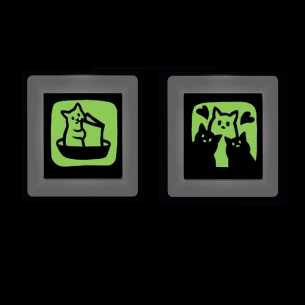 Набор светящихся наклеек на выключатели (5 штук)|Офисный скотч| |