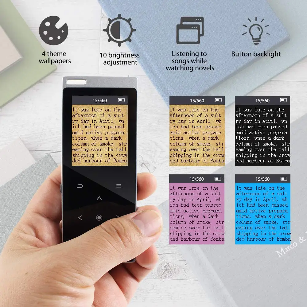 MP3-плеер с поддержкой Bluetooth 1 8 металлическим корпусом и FM-радио 128 ГБ | Электроника