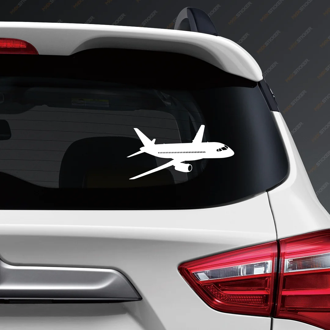 Стикер на авто - Sukhoi Superjet 100 виниловая наклейка |