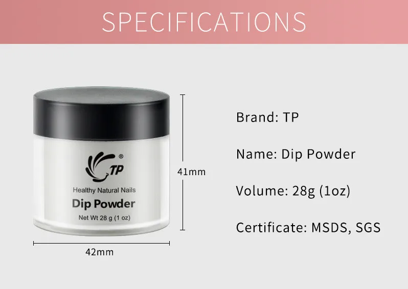 TP dipping Порошковая система для ногтей Дизайн ногтей блестящая система для маникюра пудра для ногтей акриловая система погружения ногтей 28 г/1 унций