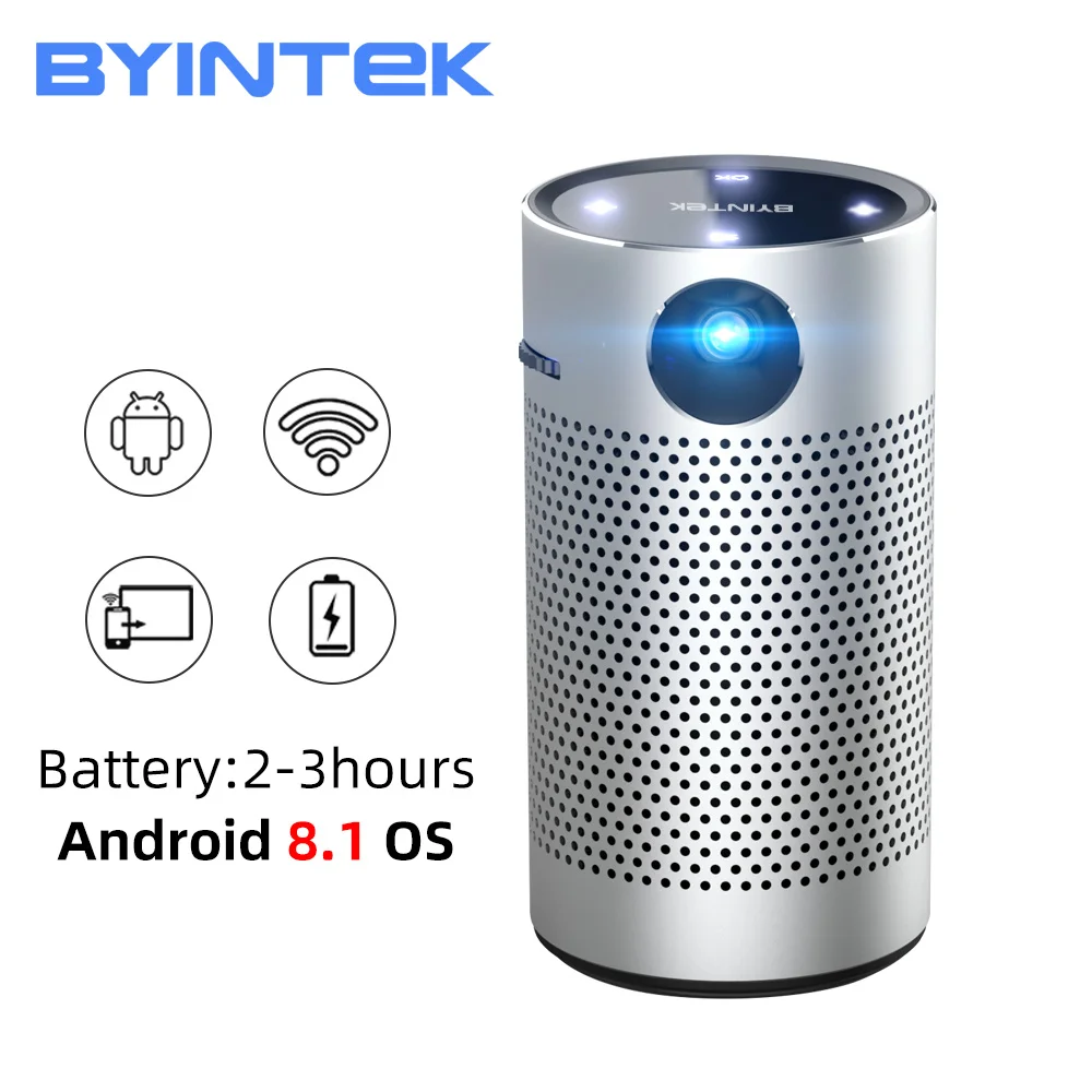 BYINTEK P7 Android WIFI 1080p видео лазерный светодиодный карманный Pico Mico DLP Мини проектор