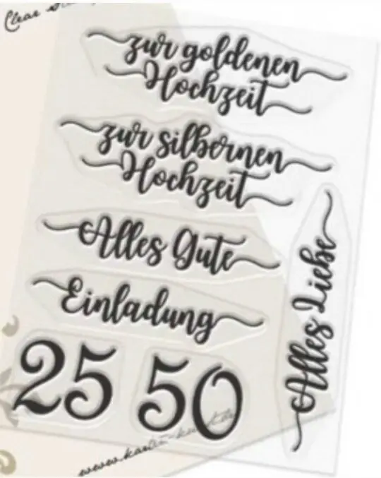 

2022 New CLEAR STAMP German DIY Scrapbook Card album paper craft silicon rubber roller transparent stamps 443