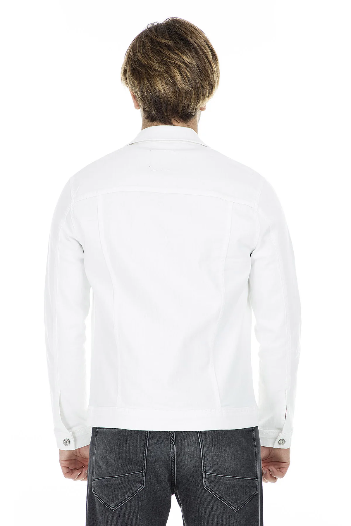 С пятью карманами 5 джинсовая куртка мужская 2028 F688DAVID|Мужские куртки| |