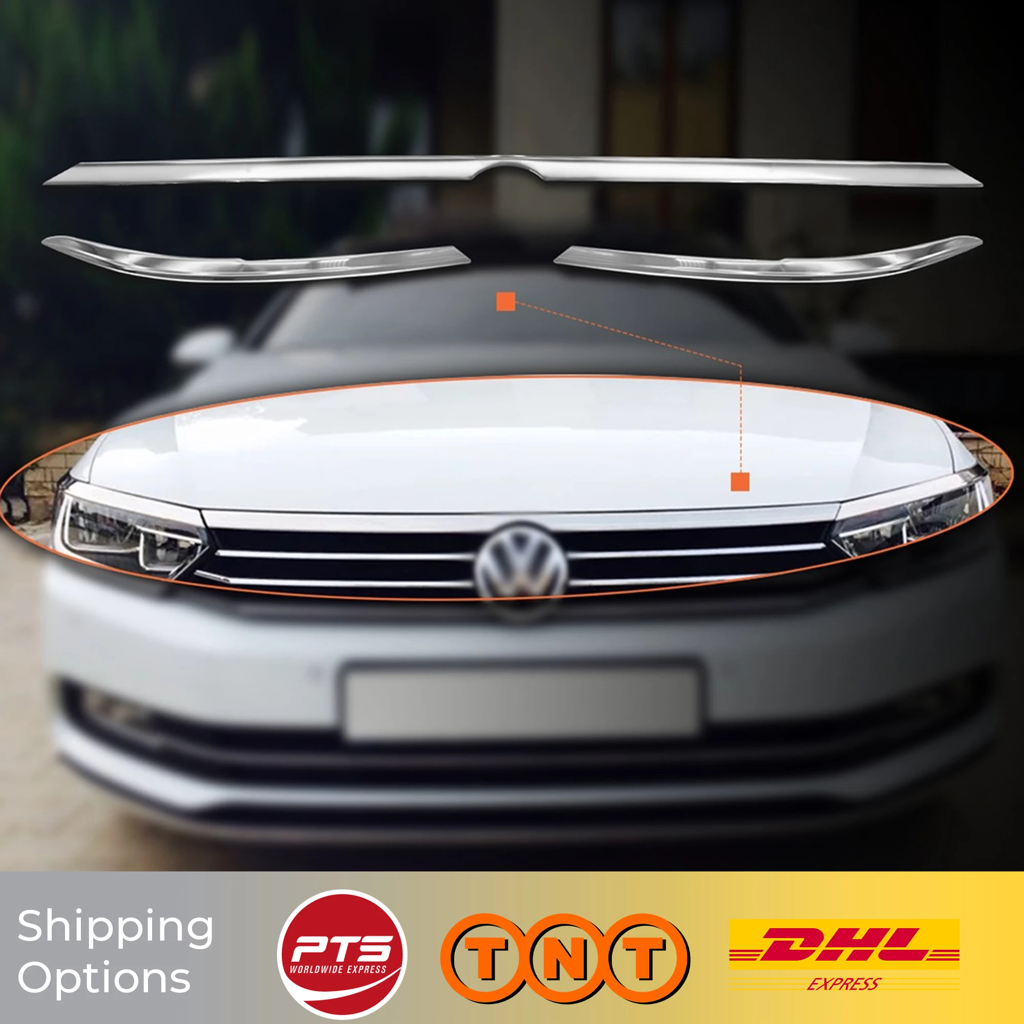 4 шт. хромированные жалюзи и молдинги для Volkswagen VW Passat B8 2015 2016 2017 2018 2019 | Автомобили