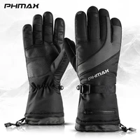 phmax winter ski gloves men women thermal fleece snowboard gloves touchscreen waterproof warm gloves for skiing skating riding