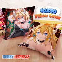 hobby express new bowsette 40x40cm square anime dakimakura throw pillow cover fbz706