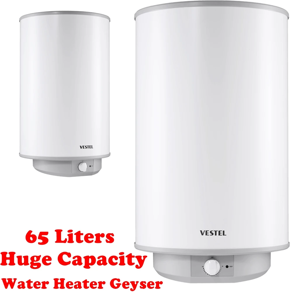 65 LITERS HUGE CAPACITY instant Water Heater Geyser Hot Water Heater Storage System for Kitchen / Bathroom and Shower All in One