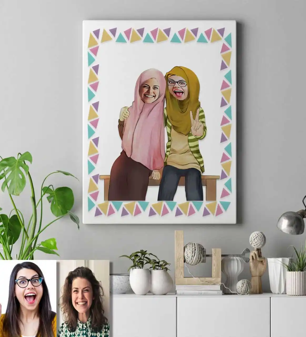 

Personalized Turbans Cartoon Canvas Table 50x70 Cm 38774 Gift Home Decoration Special Design Home Office Business Place quality