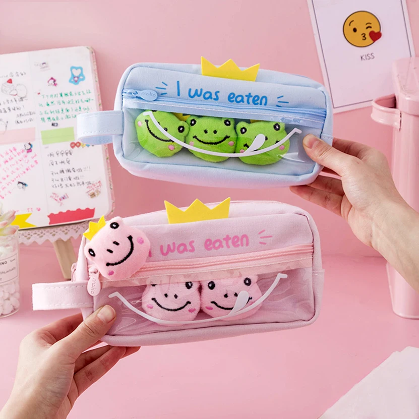 

Pencil Case Kawaii Estuches Escolares Large Korean Stationery Haikyuu 100 Pen Case Pensil Case Girls Penal School Pencilcases