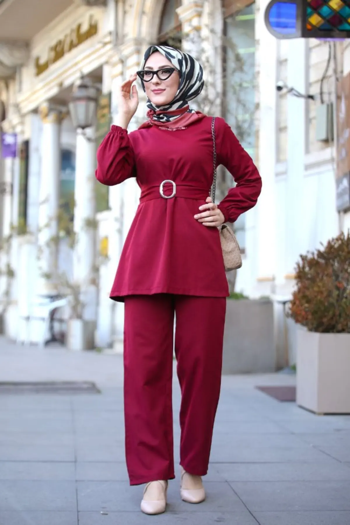 Туника-брюки с круглым вырезом, турецкое мусульманское модное платье, мусульманская одежда, Дубай, аньбал, эксклюзивные стили 2022