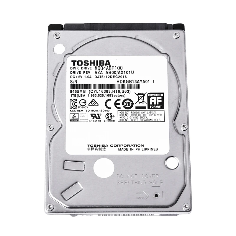 Toshiba 500 Гб 1 ТБ 2 HDD ноутбук 5 SATA III HD 500G 1T 2T внутренний жесткий диск &quotжесткий
