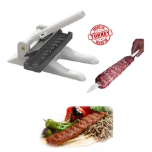 Adana Skewers Kebab Maker Barbecue Stringer Box Machine Beef Meat Vegetables String Grill Kitchen Accessories Outdoor BBQ Gadget Adana Skewers Kebab Maker Barbecue Stringer Box Machine Beef Meat Vegetables String Grill Kitchen Accessories Outdoor BBQ Gadget
