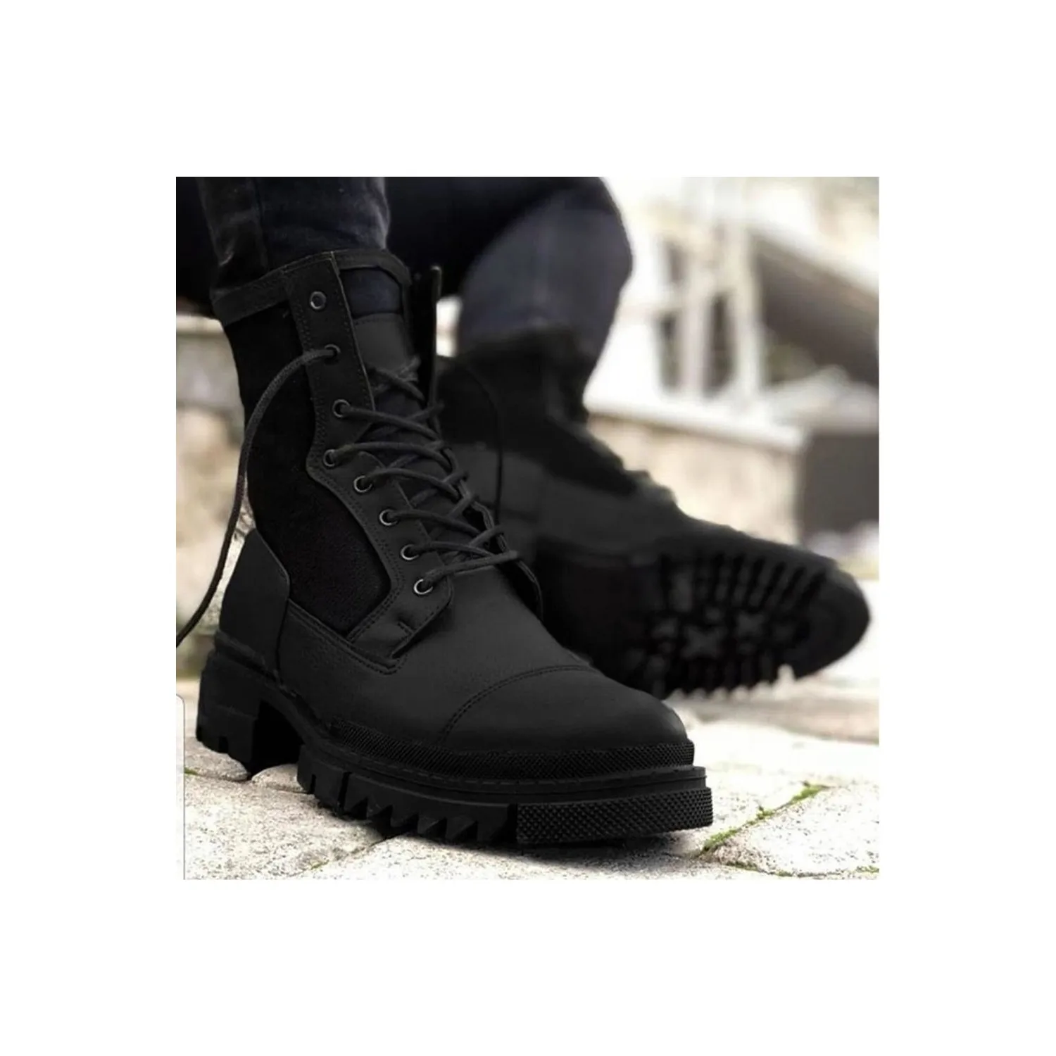 

Knack Conteyn Is Men boots 746 Black