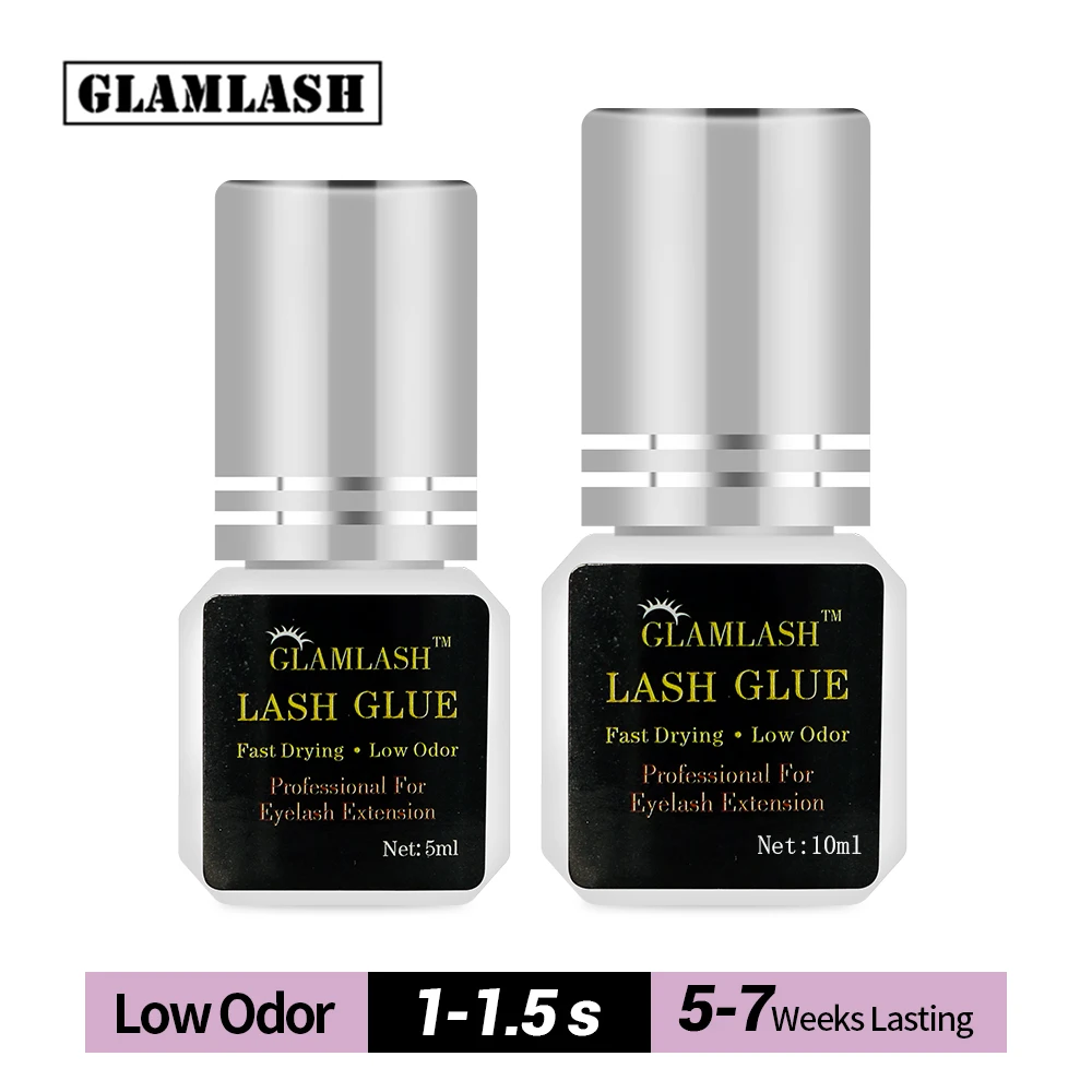 GLAMLASH 5/10 мл 1 секунд клей для ресниц быстрая сушка серебро Кепки наращивания