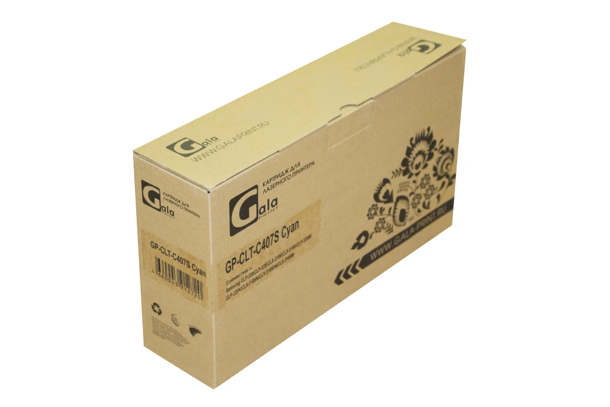 Картридж CLT-C407S для Samsung CLP-320 CLX-3185 CLP-325 CLX-3180 GalaPrint голубой | Компьютеры и офис